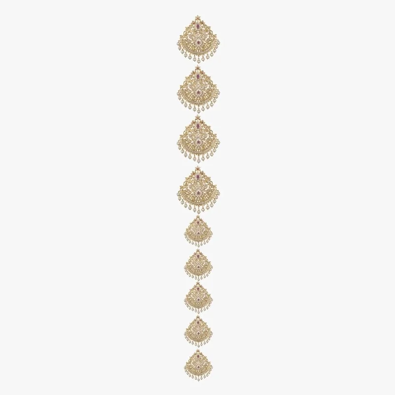 Nandini Nakshatra CZ Hair Brooch