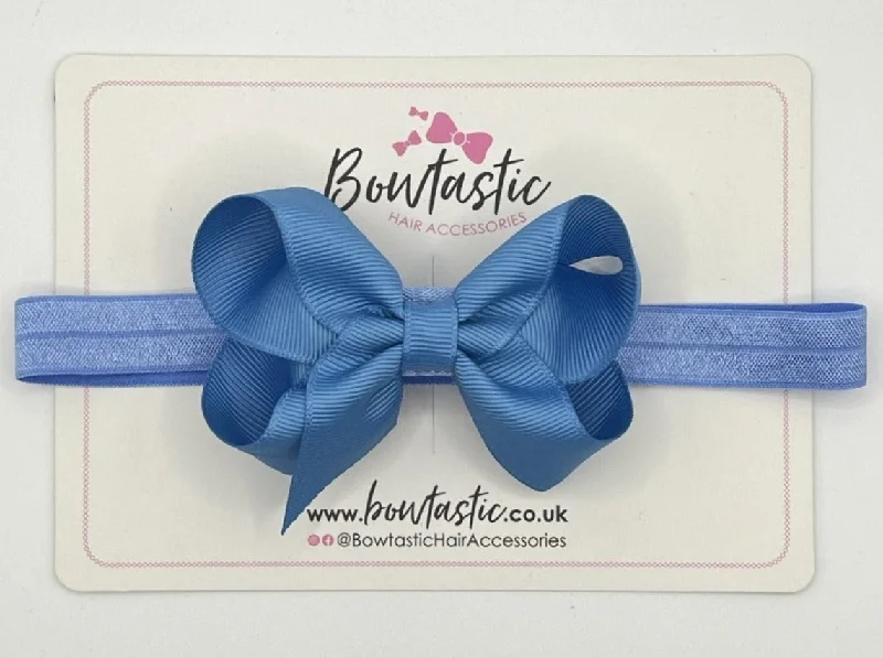 3.5 Inch Baby Headband - Porcelain Blue