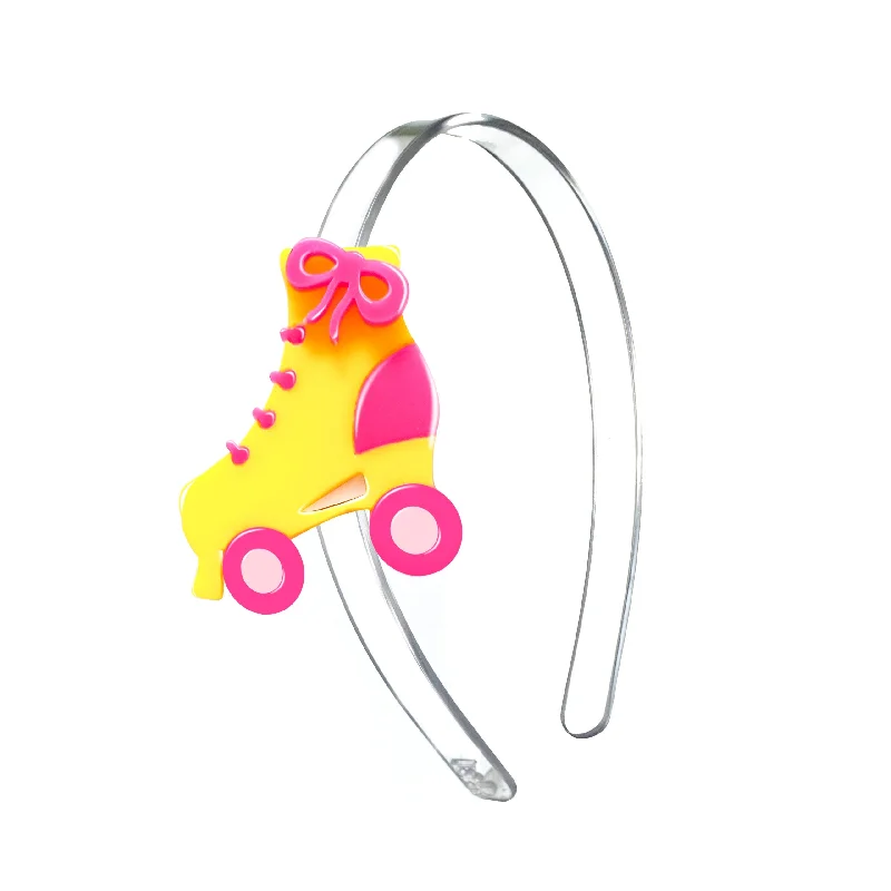 Roller Skates Pink Yellow Headband - SUM23