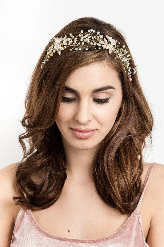 Laura Crystal Hair Crown