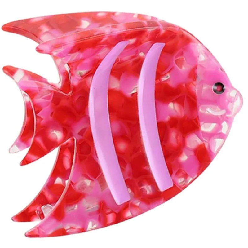 Bow's by Stær Fish Hair Clip - Red/Pink