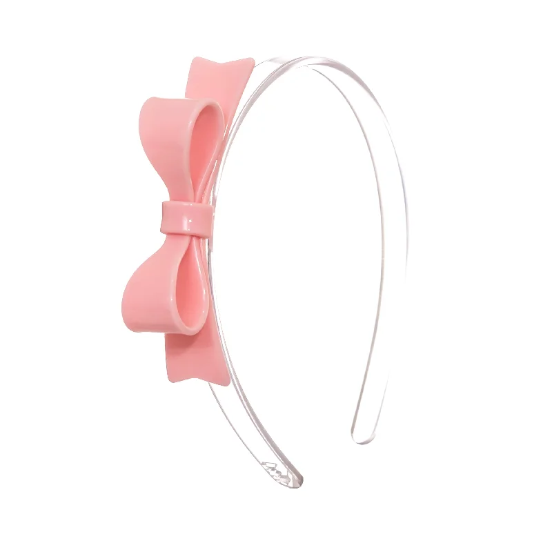 Bow Tie Light Pink Headband