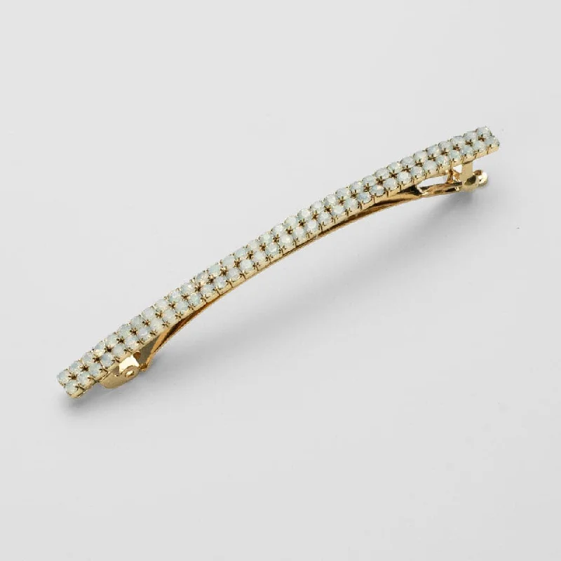 Narrow Crystal Barrette Clip