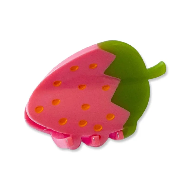 MINI Strawberry Hair Claw - Pink