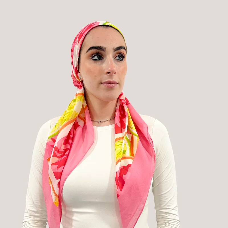 Citrus Pre-Tied Scarf