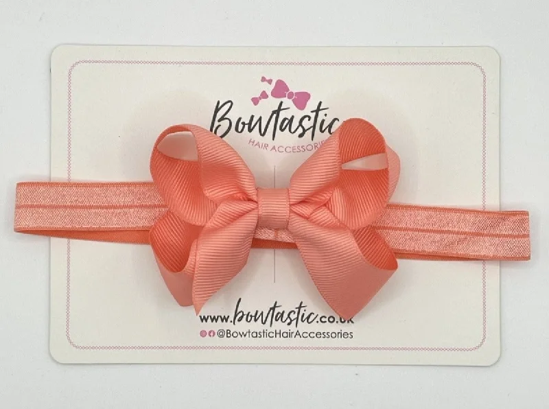 3.5 Inch Baby Headband - Light Coral