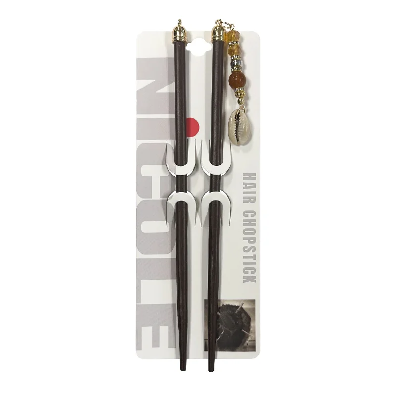 Shell Charm Hair Stick 2pcs