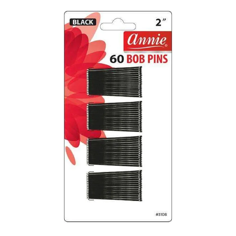 Annie Bobby Pins Crimped 2" 60ct