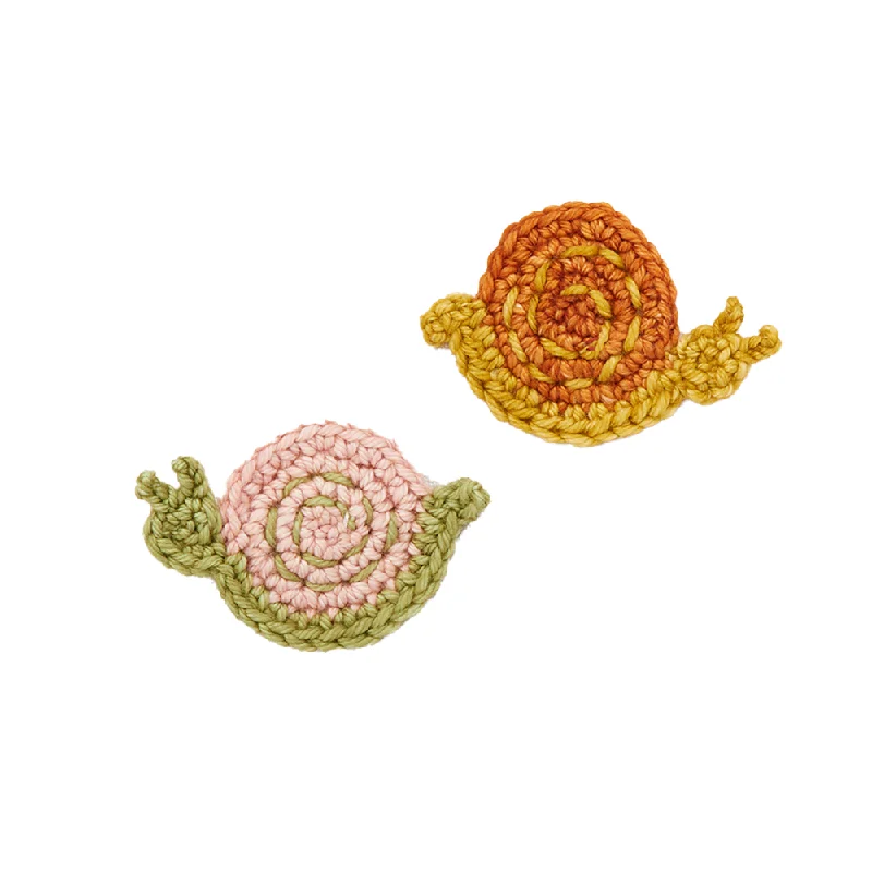 Misha and Puff Snail Hair Clip Set · Faded Rose