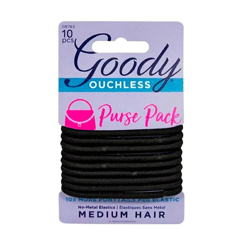 Goody Ouchless No Metal Elastics Purse Pack 10pcs