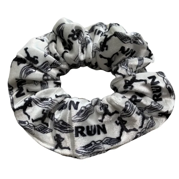 Track and Field Runner Premium Velvet Scrunchie