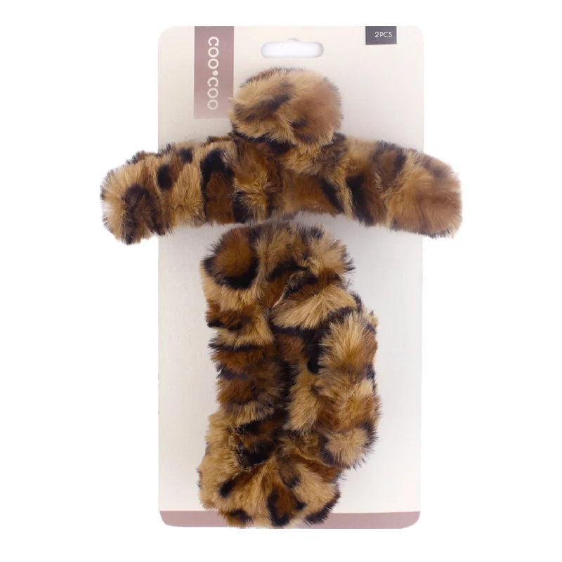 Coo Coo Fluffy Jumbo Claw Clip 2pcs