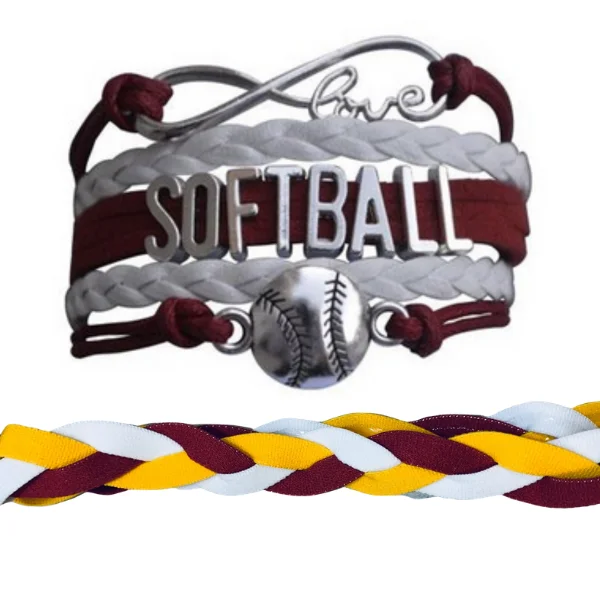 Softball Jewelry Set - Bracelet & Headband