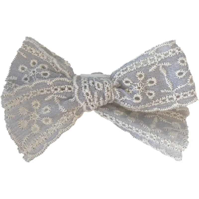 Bow's by Stær Franka Bow - Light Blue Embroidered