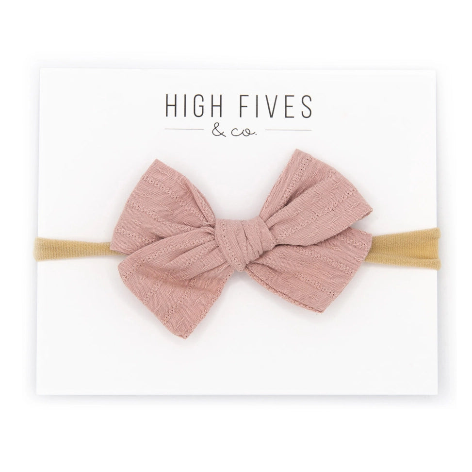 Textured Bow Nylon Headband