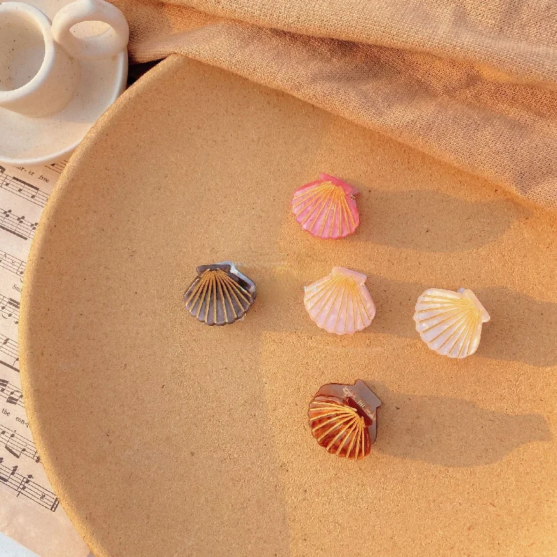 Wholesale Shell Mini Plastic Hair Clips