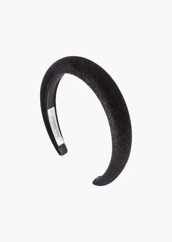 Tori Headband in Velvet -- Black