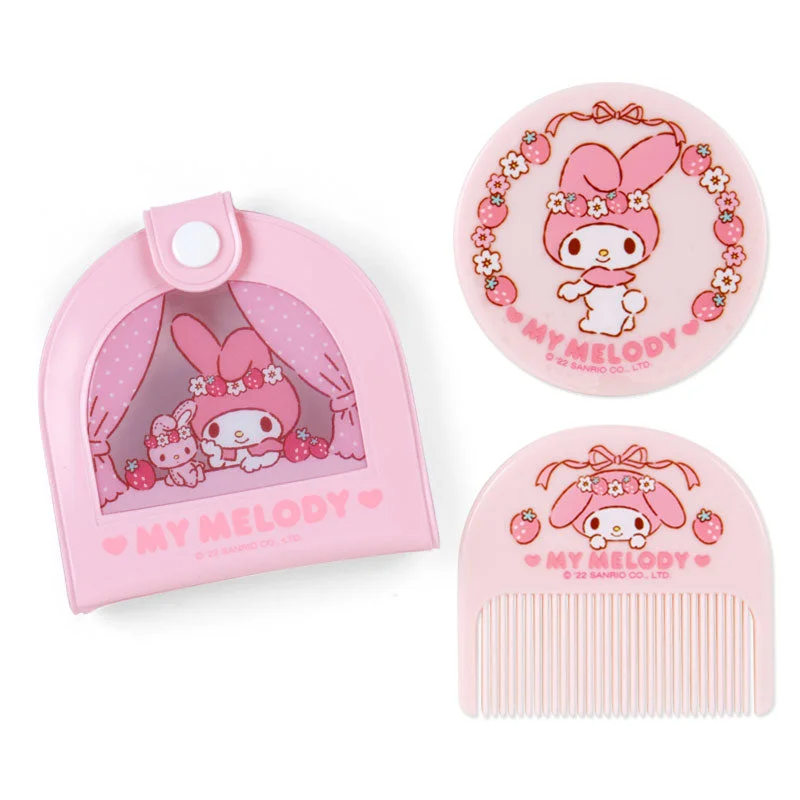 Sanrio My Melody mirror & comb set