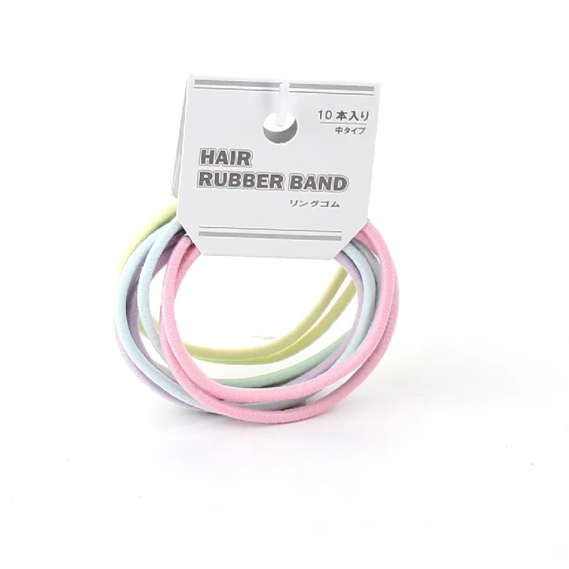 Hair Tie (Medium Thick/Ring/17cm/d.6cm (10pcs))