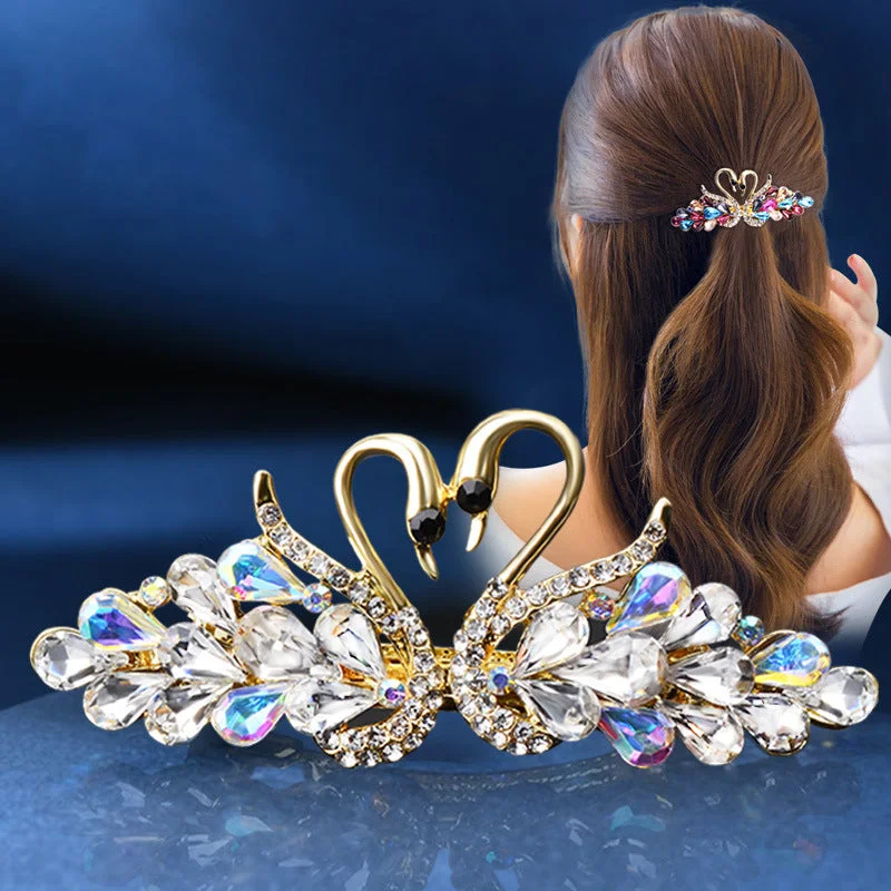 Wholesale Small Double Swan Hair Clips