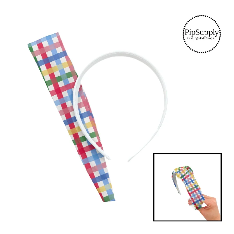 Crayon Pack Plaid DIY Knotted Headband Kit