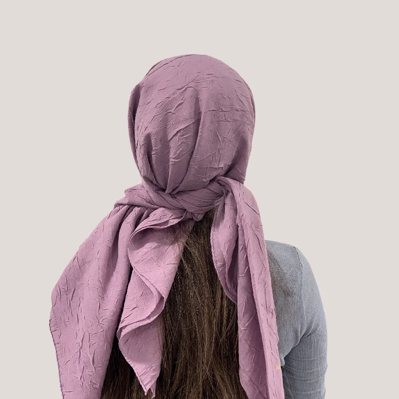 Purple Bamboo Triangle Scarf