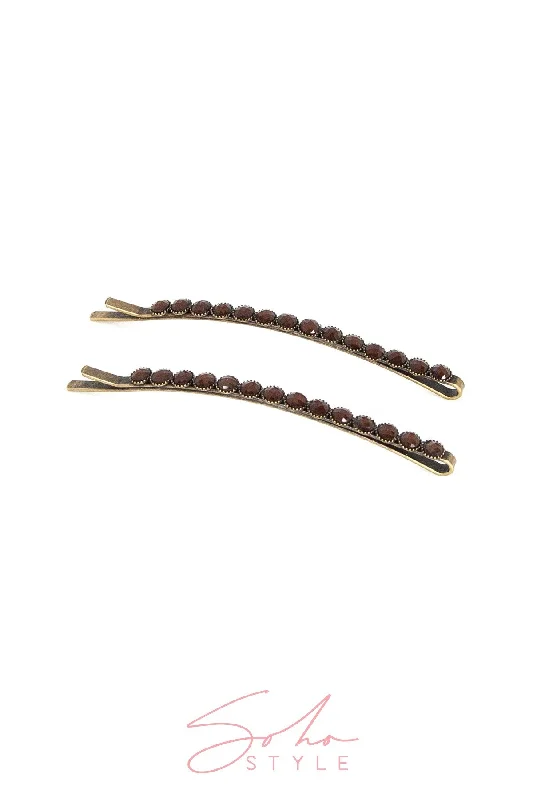 Speckled Gem Bobby Pin 7PCS Set