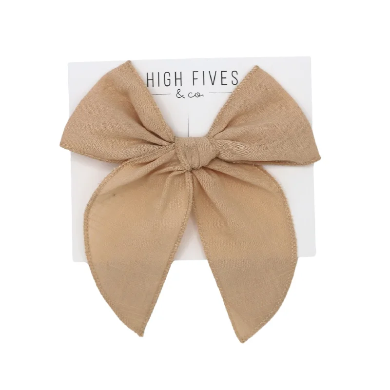 Linen Fable Bow Clip