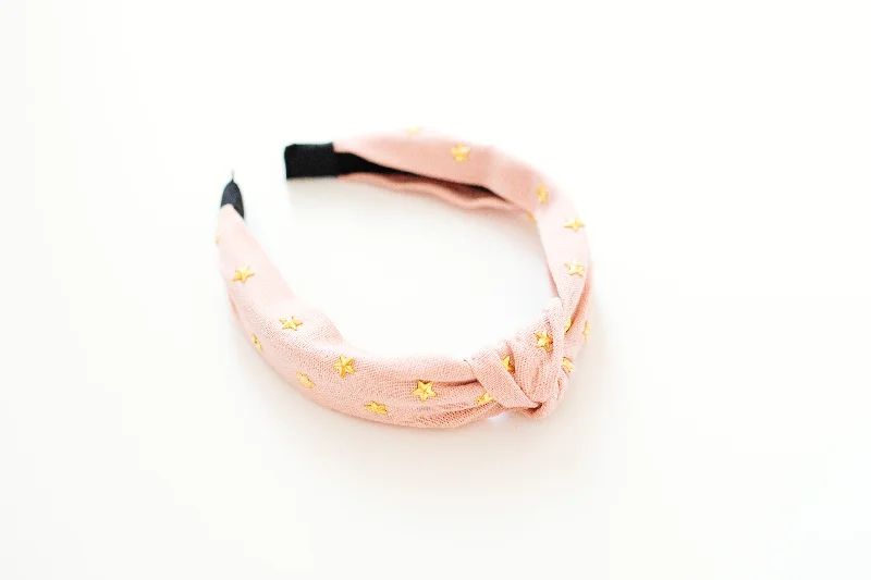 Pink Stars Headband