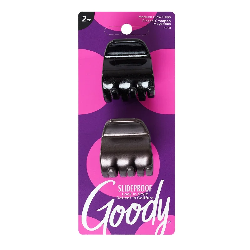 Goody Slide Proof Claw Clip Medium 2pcs