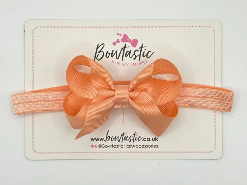 3.5 Inch Baby Headband - Peach