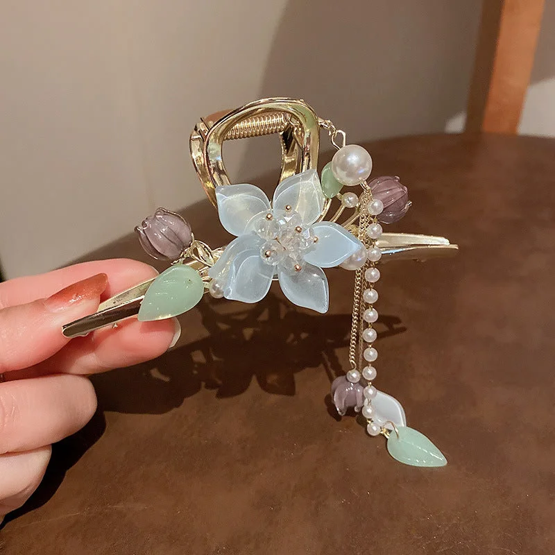 Glazed Flower Hair Clip