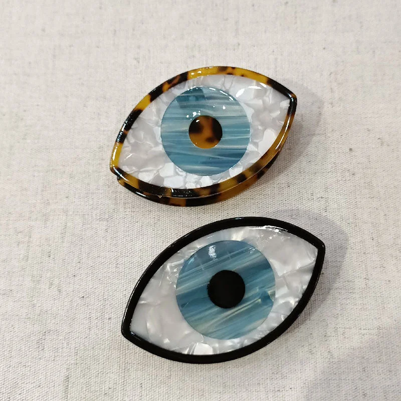 Wholesale Big Eyes Medium Acetate Hair Clips