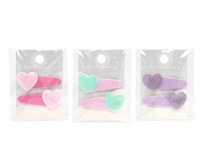 Snap Clip Heart Pastel