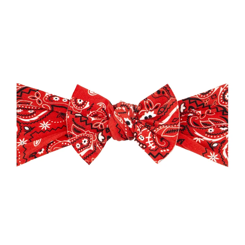 PRINTED KNOT: red bandana