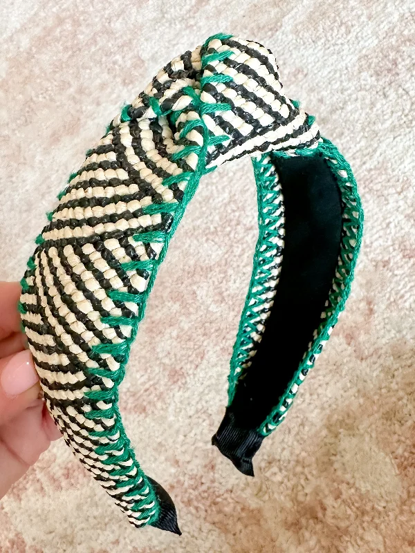 Black Stripe/Green Trim