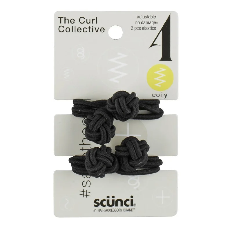 Scunci The Curl Collective Knotted Elastics 2pcs