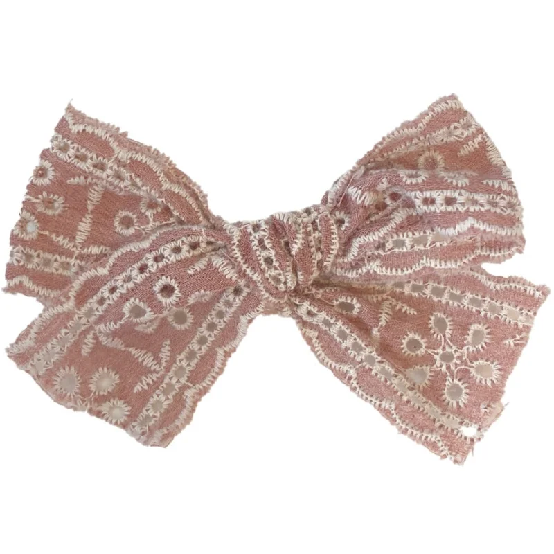 Bow's by Stær Franka Bow - Pink Embroidered