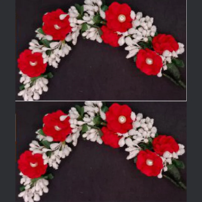 Kavya's Kreation Designer Floral Hair Brooch Combo