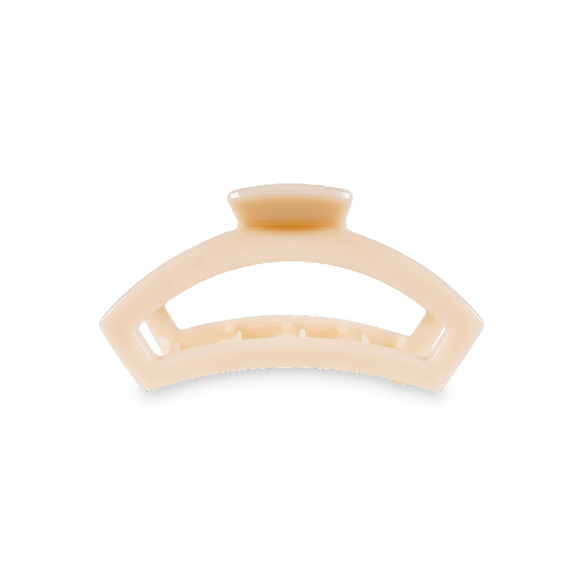 Open Almond Beige Small Hair Clip