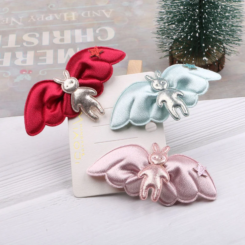 Wholesale Fabric Angel Rabbit Hair Clips