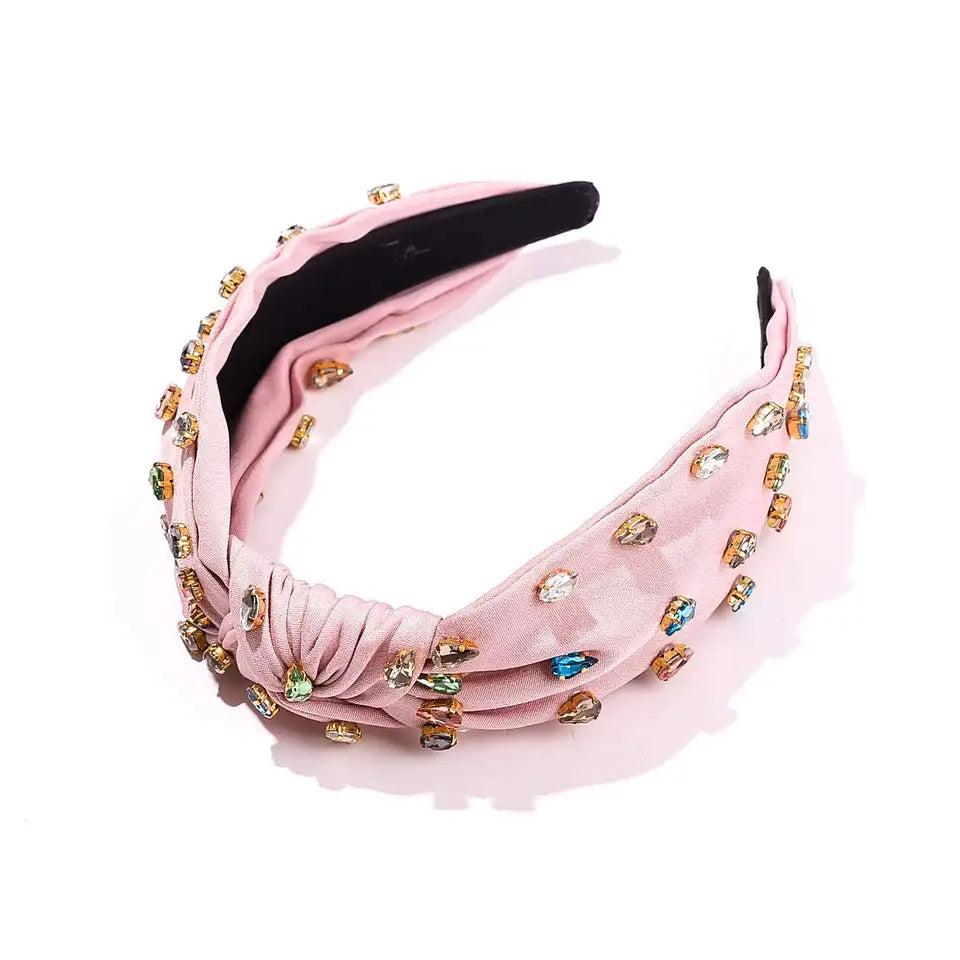 Luxury Mauve with Multi Stones Headband