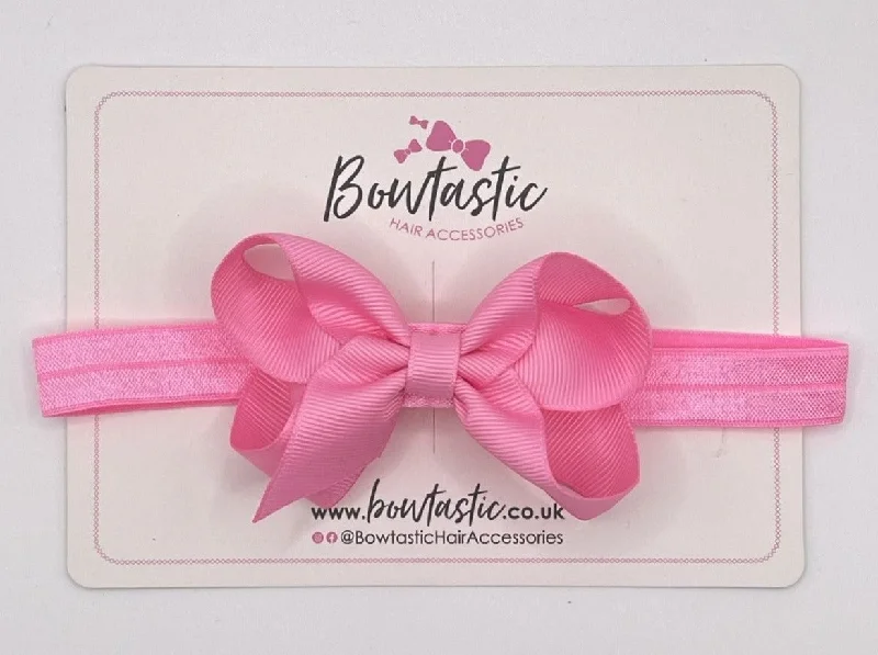 3.5 Inch Baby Headband - Geranium Pink