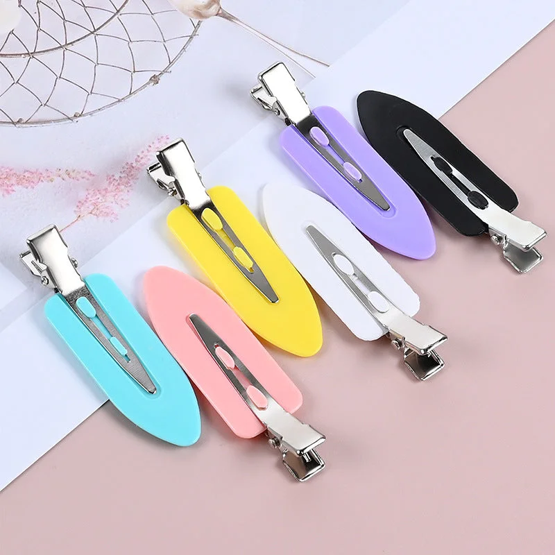 Wholesale 10PCS Cream Glue Traceless Resin Hair Clips