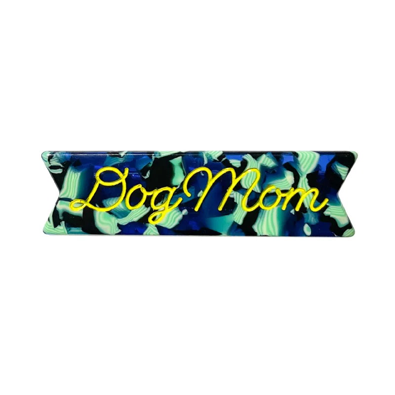 Dog Mom Mini Alligator Clip