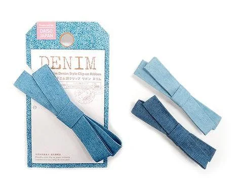 Slim Denim Style Clip on Ribbon