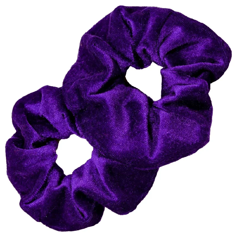 Purple Velvet Scrunchies - 2 Pack