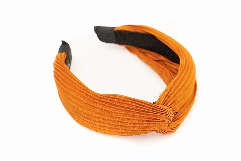 Burnt Orange Turban Headband