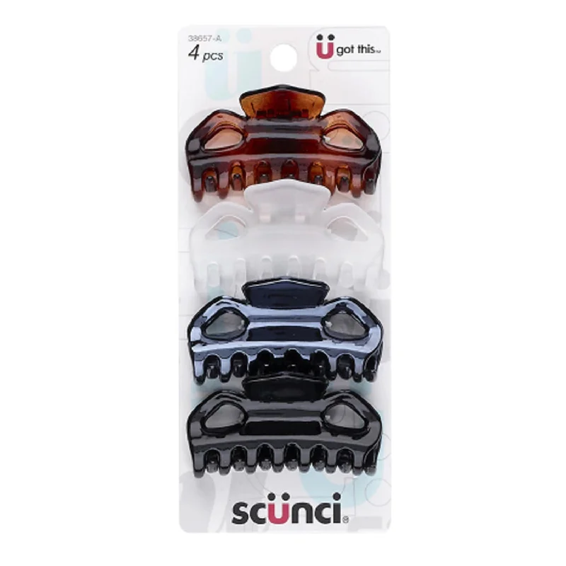 Scunci Jaw Clips 4pcs