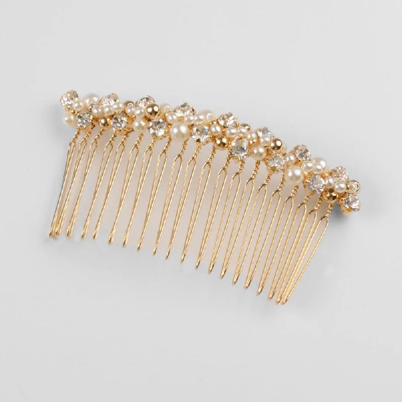 Crystal Pearl Hair Comb